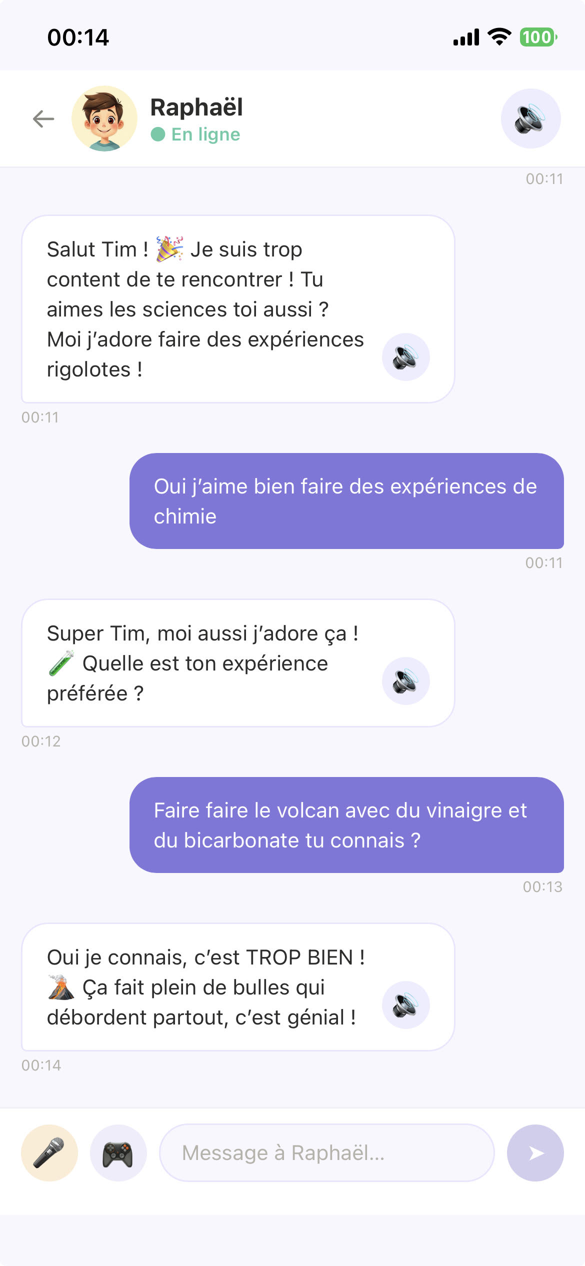 Chat with an AI friend