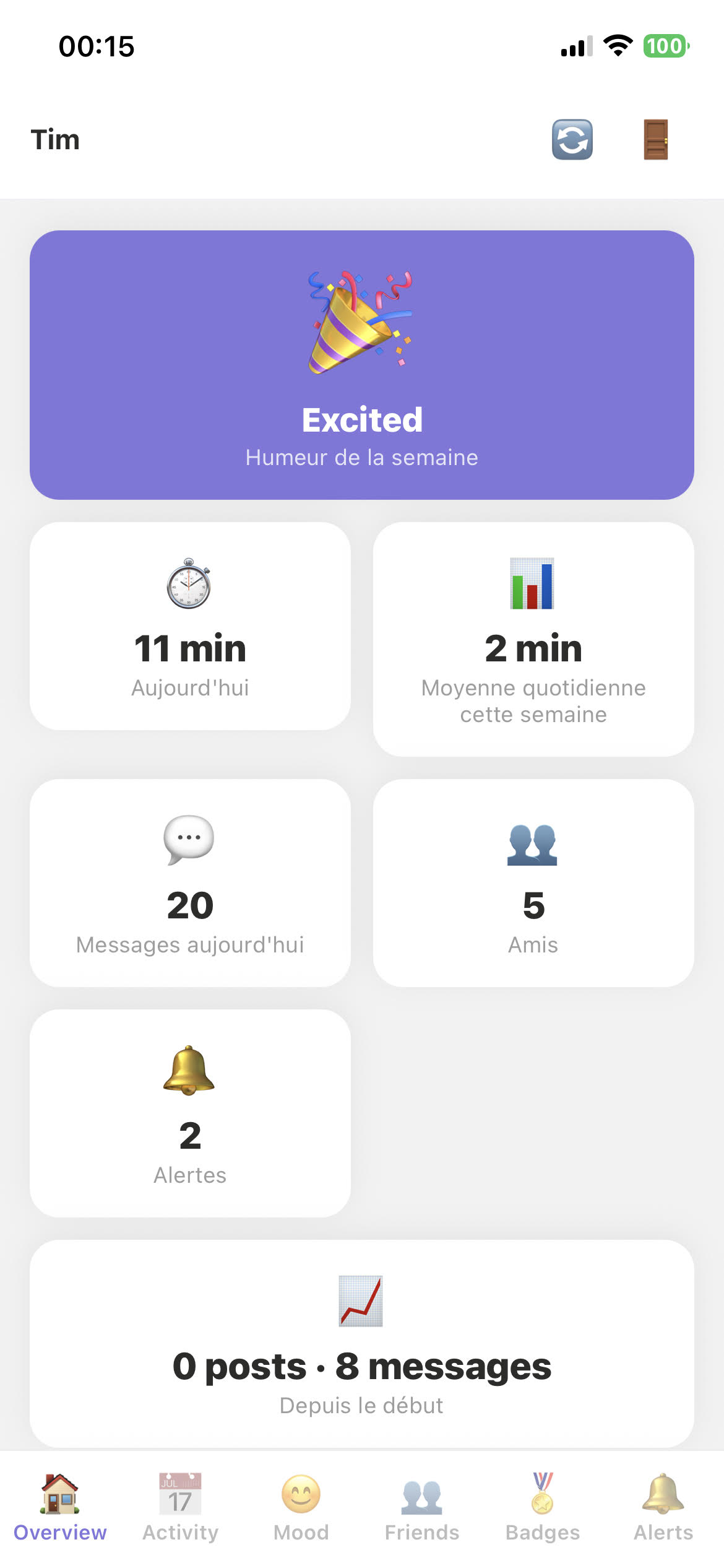Parent dashboard